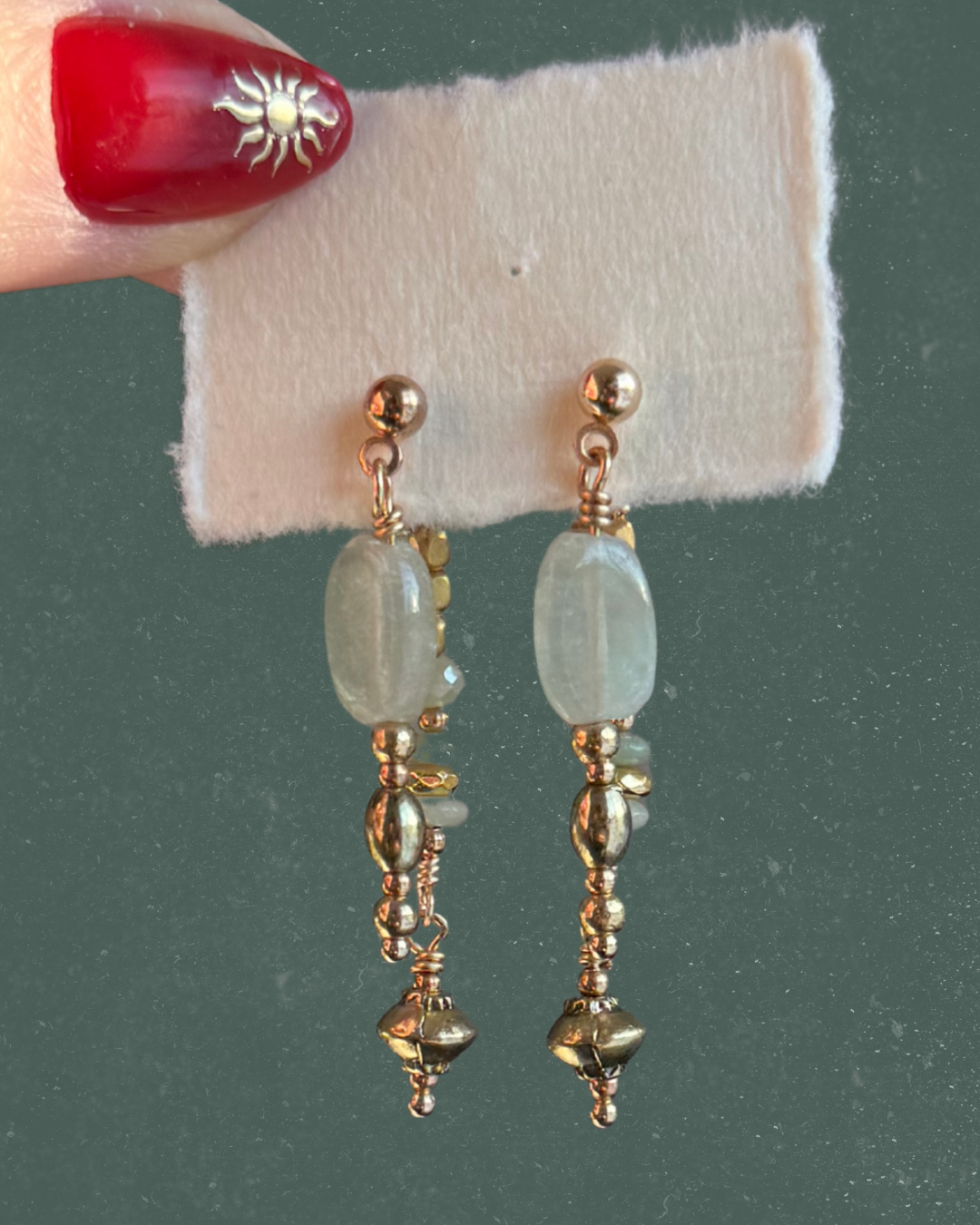 amazonite double dangles